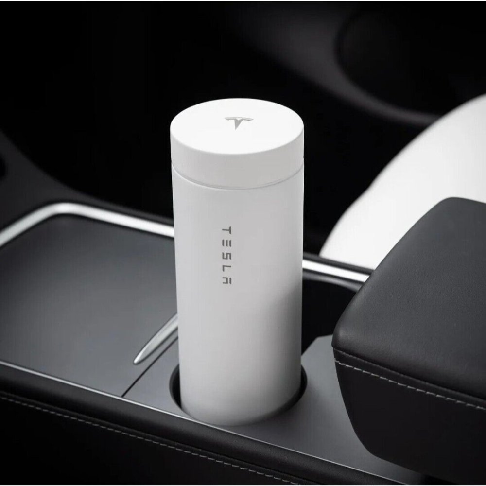 Genuine Tesla On The Road Vessel 22oz Hot/Cold Tumbler WHITE